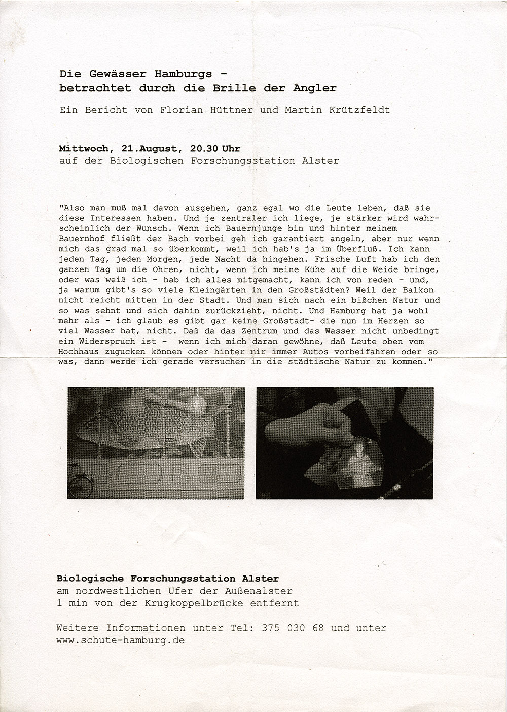 Anglerbericht Schute GFLK 2002